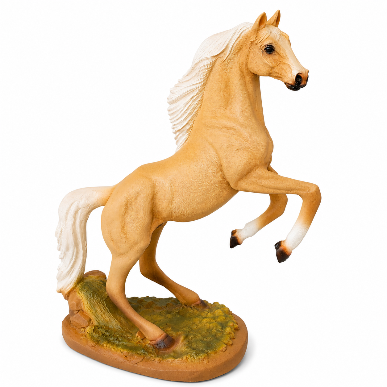 Decorative Resin Rearing Horse Figurine, Western Decor