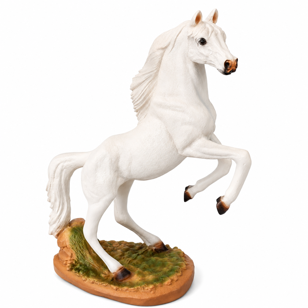 Decorative Resin Rearing Horse Figurine, Western Decor
