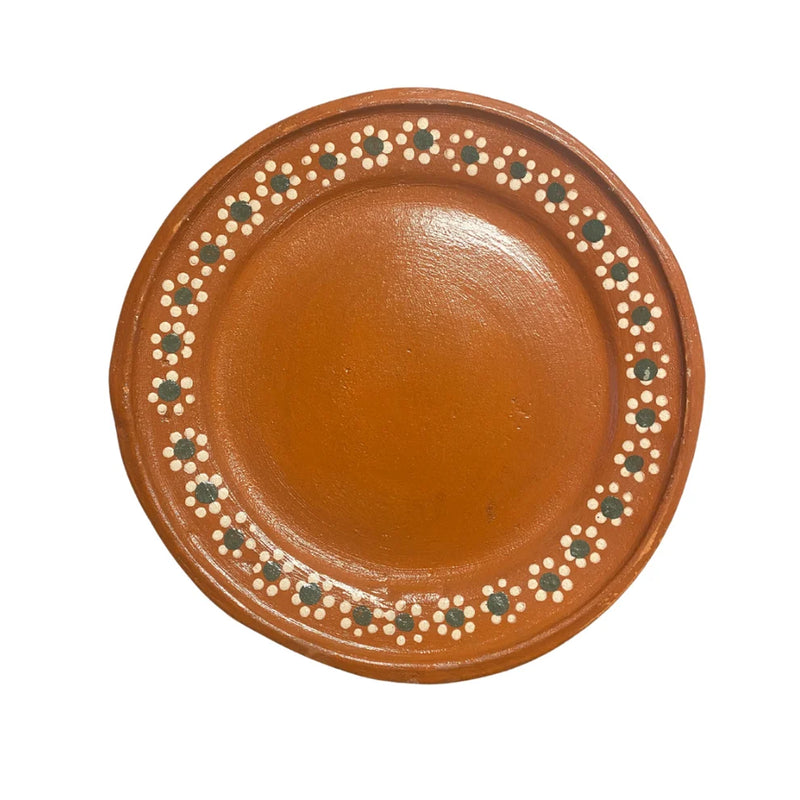 Mexican Clay Round Terracotta Dinner Plate